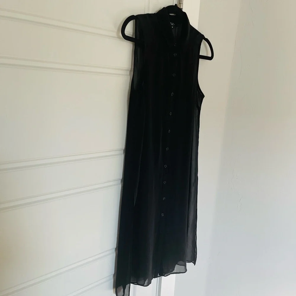 Newlook Black Sheer Tunic Shirt - Picture 5 of 5